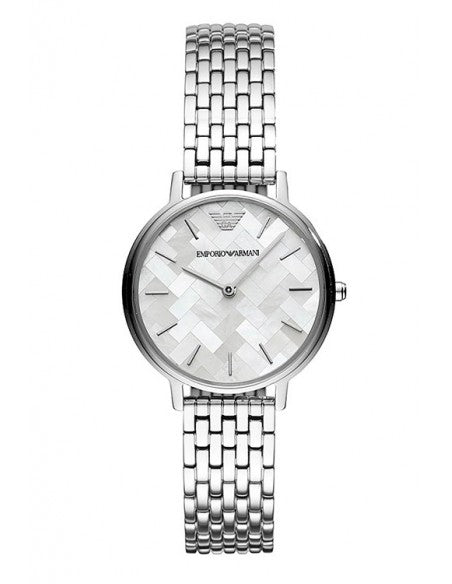 Emporio Armani Mother of Pearl Dial Silver Steel Strap Watch For Women - AR11112 - Image 7